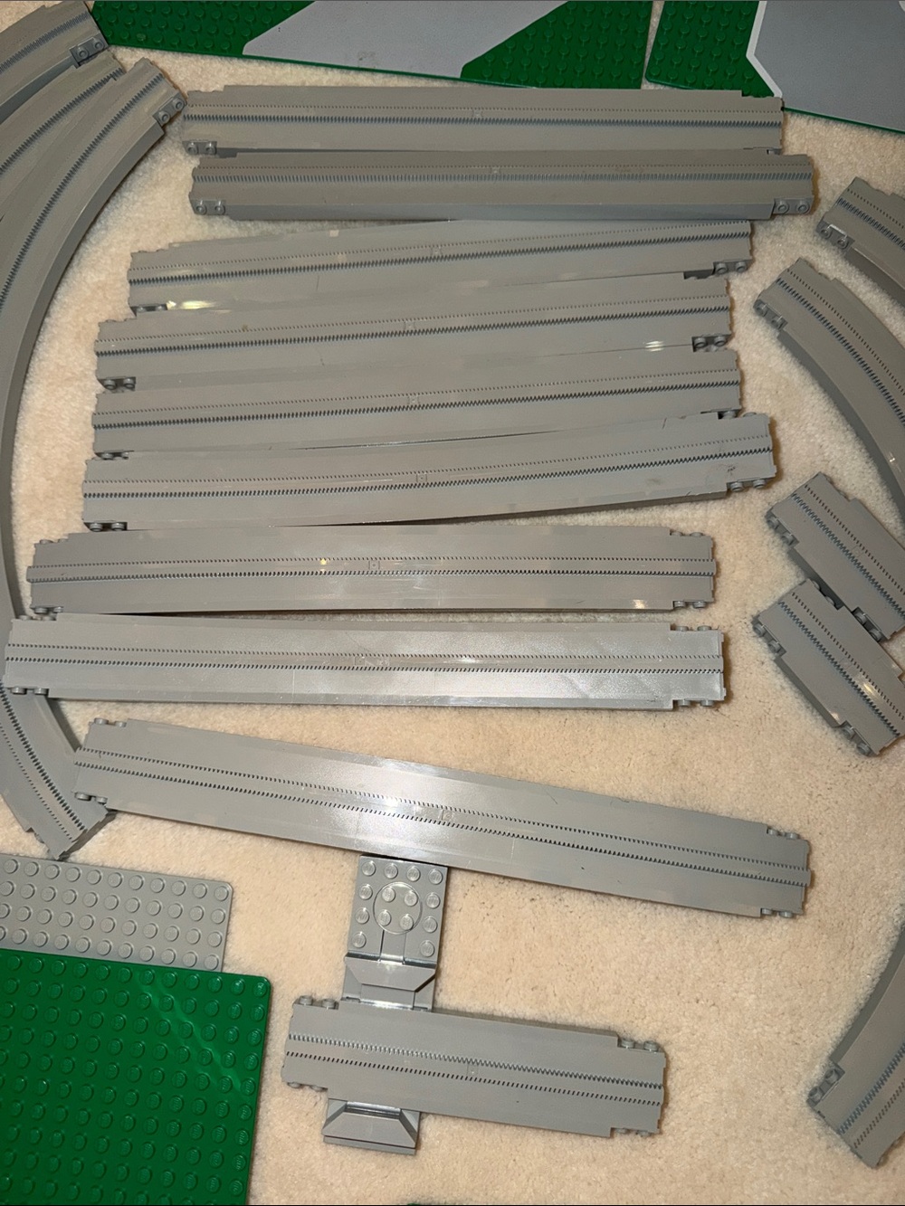 Lego Town Vintage Base Plate Road Race Track 10 x 10” - Picture 2 of 5